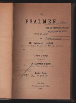 Die Psalmen.