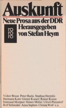 Auskunft : neue Prosa aus d. DDR.