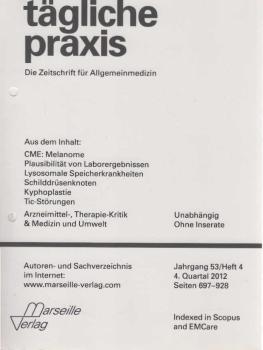 Tägliche Praxis. Die Zeitschrift für Allgemeinmedizin. Heft 4, Jahrgang 53.