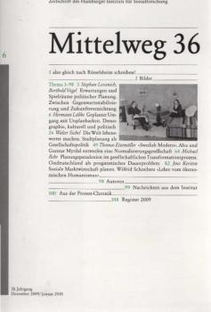 Mittelweg 36 : Zeitschrift des Hamburger Instituts für Sozialforschung; Dezember 2009 / Januar 2010