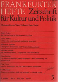 Frankfurter Hefte. Zeitschrift für Kultur und Politik. 34. Jahrgang, Heft 3 März 1979