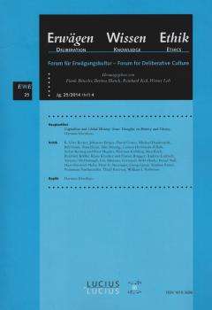 Erwägen Wissen Ethik (EWE). Forum für Erwägungskultur; Jahrgang 25/ 2014, Heft 4