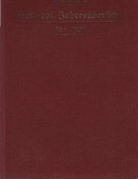 Egelhaafs historisch-politische Jahresübersicht Teil: 13.1920.