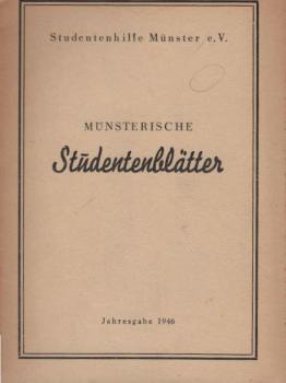 Münsterische Studentenblätter. Jahresgabe 1946.