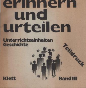 Erinnern und urteilen; Teil: 3. [Teildruck]