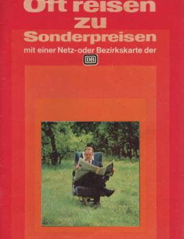 Oft reisen zu Sonderpreisen. Mit einer Netz- oder Bezirkskarte der DB.