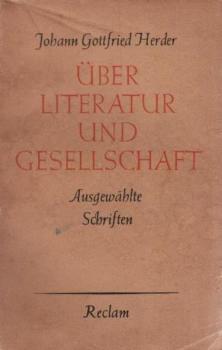 Über Literatur und Gesellschaft : Ausgewählte Schriften.