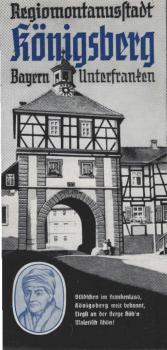 Regiomontanusstadt Königsberg Bayern Unterfranken [Faltblatt]