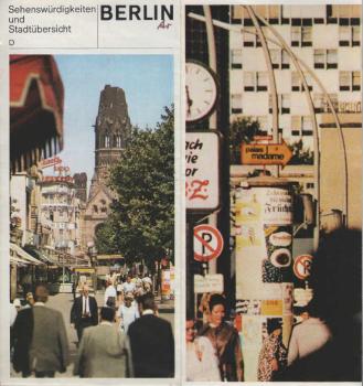 Berlin : Sehenswürdigkeiten und Stadtübersicht [Stadtplan, 1973]