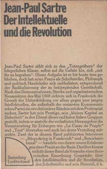 Der Intellektuelle und die Revolution.