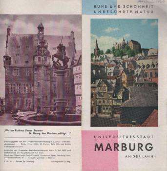 Universitätsstadt Marburg an der Lahn [Faltblatt]