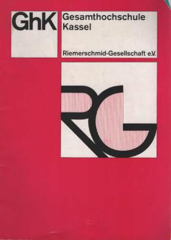 GhK - Wintersemester 1971/72. Projektgruppenarbeit Organisationseinheit Industrial Design. Zeitschrift.