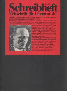Schreibheft : Zeitschrift für Literatur. Nr. 40, November 1992
