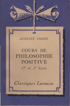 Cours de philosophie positive (1re et 2e lecon)