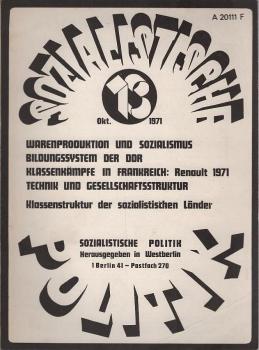 Sozialistische Politik; 5. Jahrgang, Heft 24, Juni 1973 : Staatsmonopolistischer Kapitalismus ...