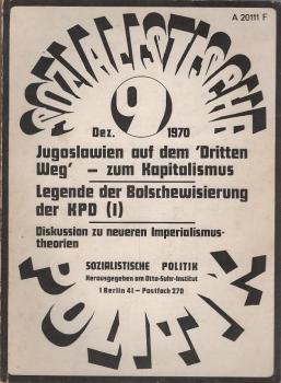 Sozialistische Politik; 4. Jahrgang, Heft 19, August 1972 : Revolutionäre Übergangsphase zum Sozialismus ...