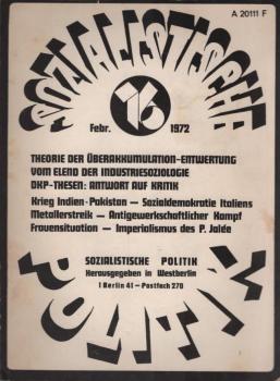 Sozialistische Politik; 3. Jahrgang, Heft 10, Februar 1971