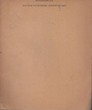 Scherz, Satire, Ironie und tiefere Bedeutung in Baldungs Bacchus-Bilder. Sonderdruck aus dem Gutenberg-Jahrbuch 1960.