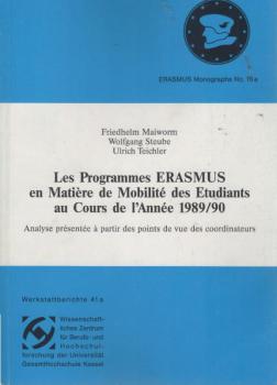 Les programmes ERASMUS en matière de mobilité des etudiants au cours de l'année 1989.