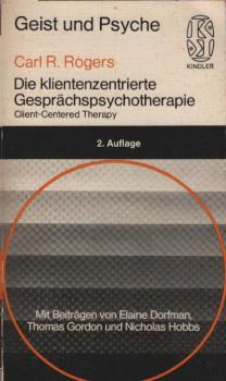 Die klientenzentrierte Gesprächspsychotherapie = Client-centered therapy.
