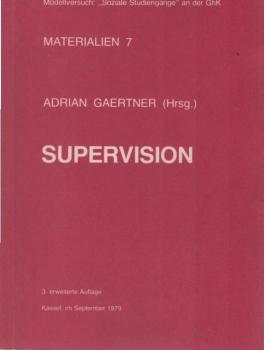 Supervision : Unterlagen u. Referate zum 3. Kongress.