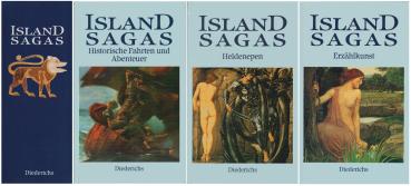 Island-Sagas. Erzählkunst - Heldenepen - Historische Fahrten und Abenteuer (3 Bände im Schuber)