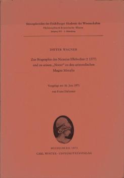 Zur Biographie des Nicasius Ellebodius (1577) [gestorben fünfzehnhundertsiebenundsiebzig] und zu seinen Notae zu den aristotelischen Magna Moralia.