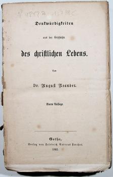 Denkwürdigkeiten aus der Geschichte des Christentums und des christlichen Lebens