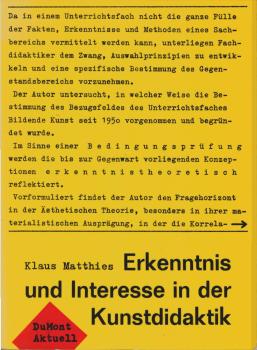 Erkenntnis und Interesse in der Kunstdidaktik.