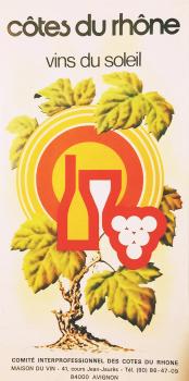 Cótes du rhone. vins du soleil.