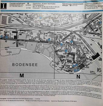 Faltblatt - Stadtplan Friedrichshafen