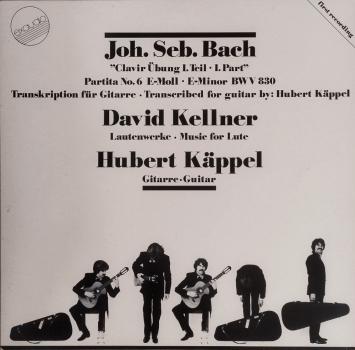 Joh. Seb. Bach "Clavir Übung I. Teil - I. Part" / David Kellner Lautenwerke [Vinyl, LP]
