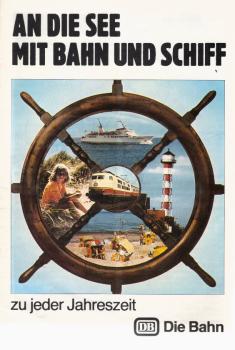 An die See mit Bahn und Schiff zu jeder Jahreszeit[Faltprospekt]