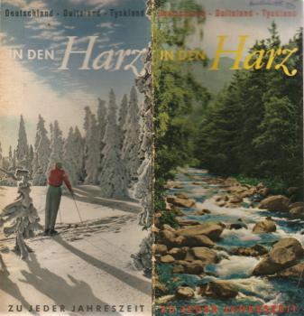 In den Harz zu jeder Jahreszeit [Faltprospekt mit Karte]