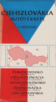 Csehszlovakia autoterkepe = Ceskoslovensko. Automapa [1:800 000]