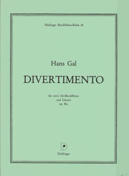 Divertimento für zwei Alt-Blockflöten und Gitarre, op. 86c