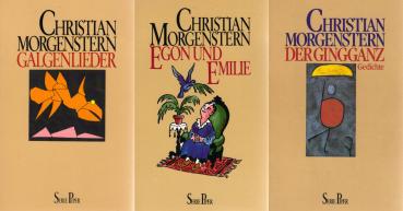 3 Bücher von Christian Morgenstern: Egon und Emilie / Gingganz /