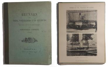 Brunnen aus Tirol, Vorarlberg und Salzburg. Mappe mit 30 Bildtafeln.