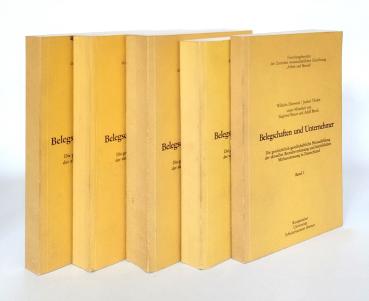 Belegschaften und Unternehmer : die geschichtlich-gesellschaftliche Herausbildung der aktuellen Betriebsverfassung und betrieblichen Mitbestimmung in Deutschland. 5 Bände.