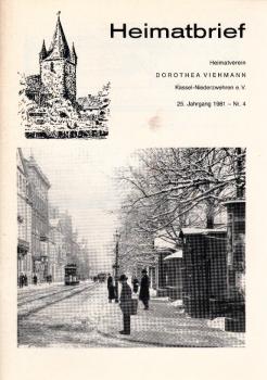 Heimatbrief  Nr. 4., 25. Jahrgang, 1981.