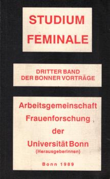 Studium Feminale : Bonner Vorträge. 3