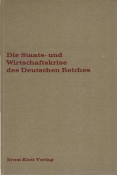 Die Staats- und Wirtschaftskrise des Deutschen Reichs : 1929.