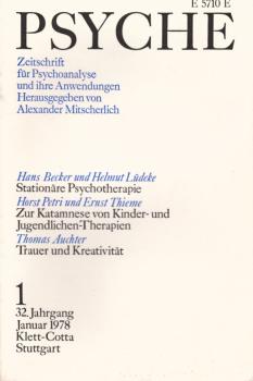 Psyche. Zeitschrift für Psychoanalyse und Ihre Anwendungen. 1. Heft, Januar 1978.