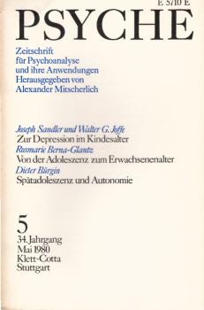 Psyche. Zeitschrift für Psychoanalyse und Ihre Anwendungen. 5. Heft, Mai 1980.