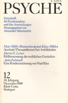Psyche. Zeitschrift für Psychoanalyse und Ihre Anwendungen. 12. Heft, Dezember 1980.