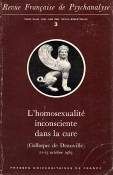 L'homosexualité inconsciente dans la cure