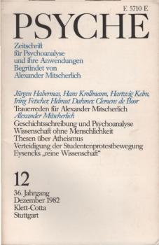 Psyche. Zeitschrift für Psychoanalyse und ihre Anwendungen. 36. Jahrgang, 12. Heft, Dezember 1982