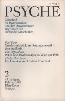 Psyche. Zeitschrift für Psychoanalyse und ihre Anwendungen. 43. Jahrgang, 2. Heft, Februar 1989