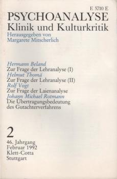 Psychoanalyse. Klinik und Kulturkritik. Heft 2, Februar 1992