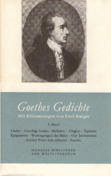 Manesse Bibliothek der Weltliteratur. 1. Band.
